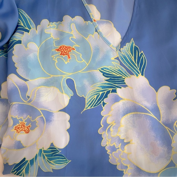 NATORI Women’s Sonomi Wedge Caftan Dress in Tropical Floral Print resort wear - Picture 9 of 11